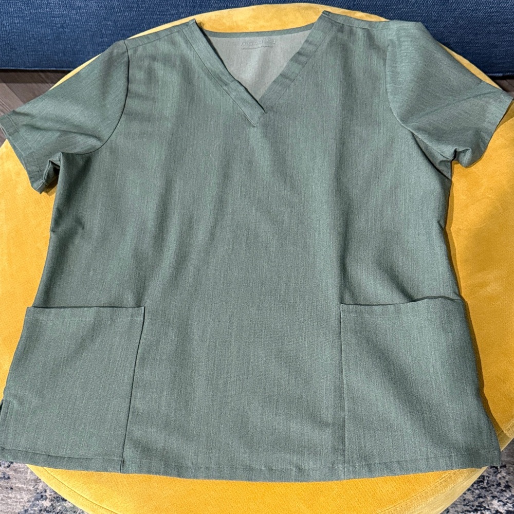 Elegant Sage Green Women's Scrub Top